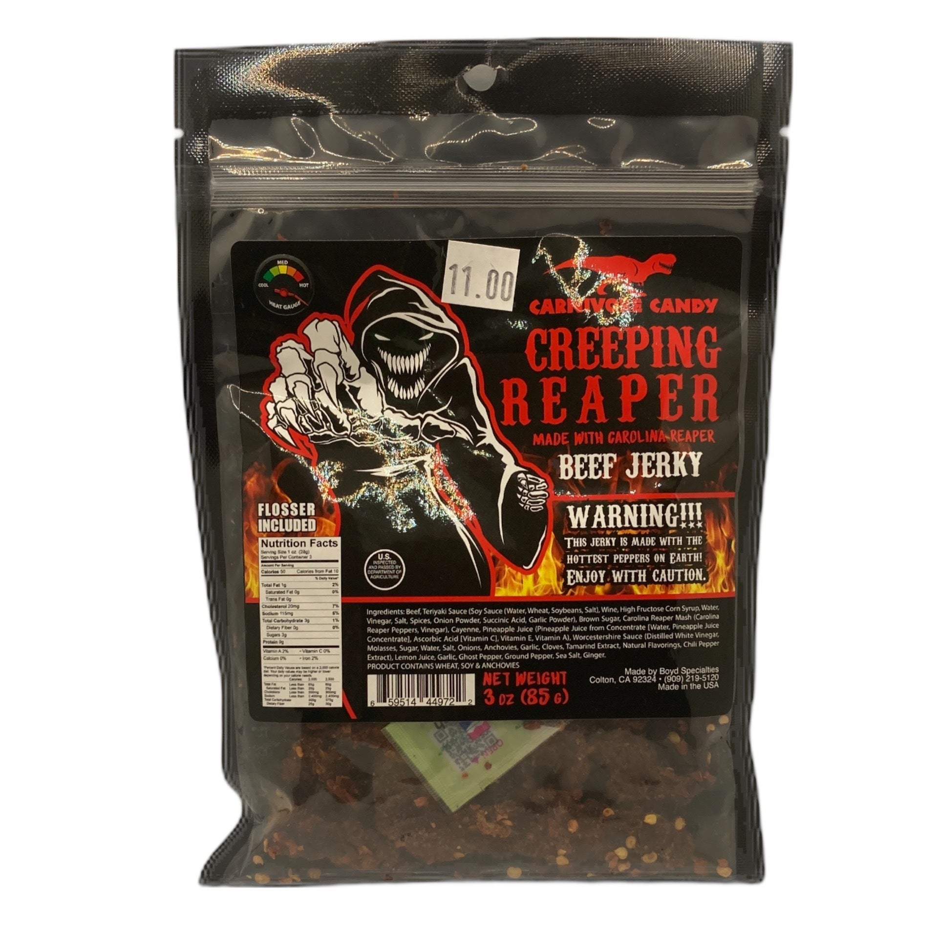 Carnivore Candy Creeping Reaper Beef Jerky | The Angry Pepper